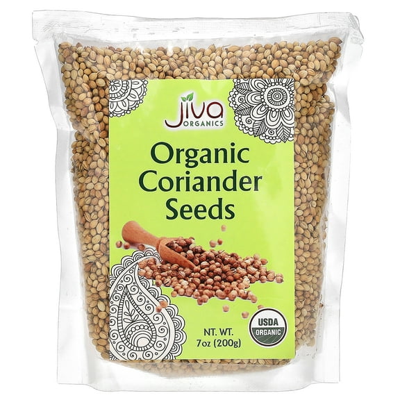 Jiva Organics Organic Coriander Seeds, 7 oz (200 g)