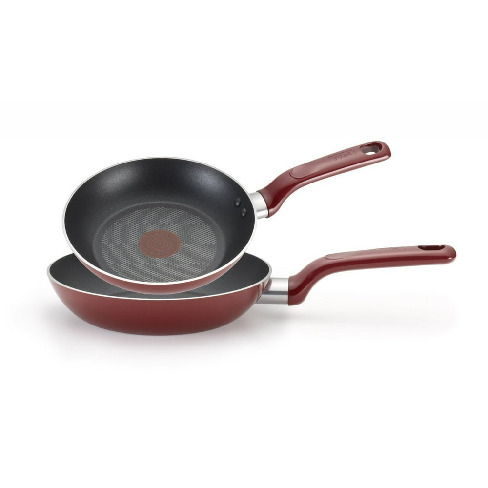 T Fal Excite Red Non Stick 8 Inch And 10 Inch Fry Pan Set 0151