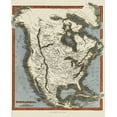 thumbnail image 2 of Walker 15x18 White Modern Wood Framed Museum Art Print Titled - North America - Walker 1820, 2 of 4