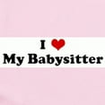 thumbnail image 2 of CafePress - I Love My Babysitter Infant Bodysuit - Baby Light Bodysuit, Size Newborn - 24 Months, 2 of 4