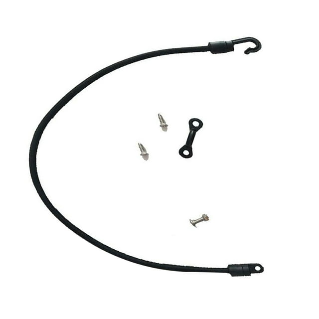 Mobutofu 4Set Kayak Deck Rigging Kit Black for Fishing Gear Enthusiasts