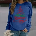 thumbnail image 3 of Christmas Sweatshirts for Women 2025 Long Sleeve Crewneck Festive Xmas Holiday Graphic Sweatshirt Pullover Tops, 3 of 5