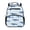 Blue Whale Stripes Pattern, variant on Sleeping Penguin Toddler Backpack for Boys, Polyester Lightweight Kids Preschool Durable Polyester Backpack for Travel Hiking