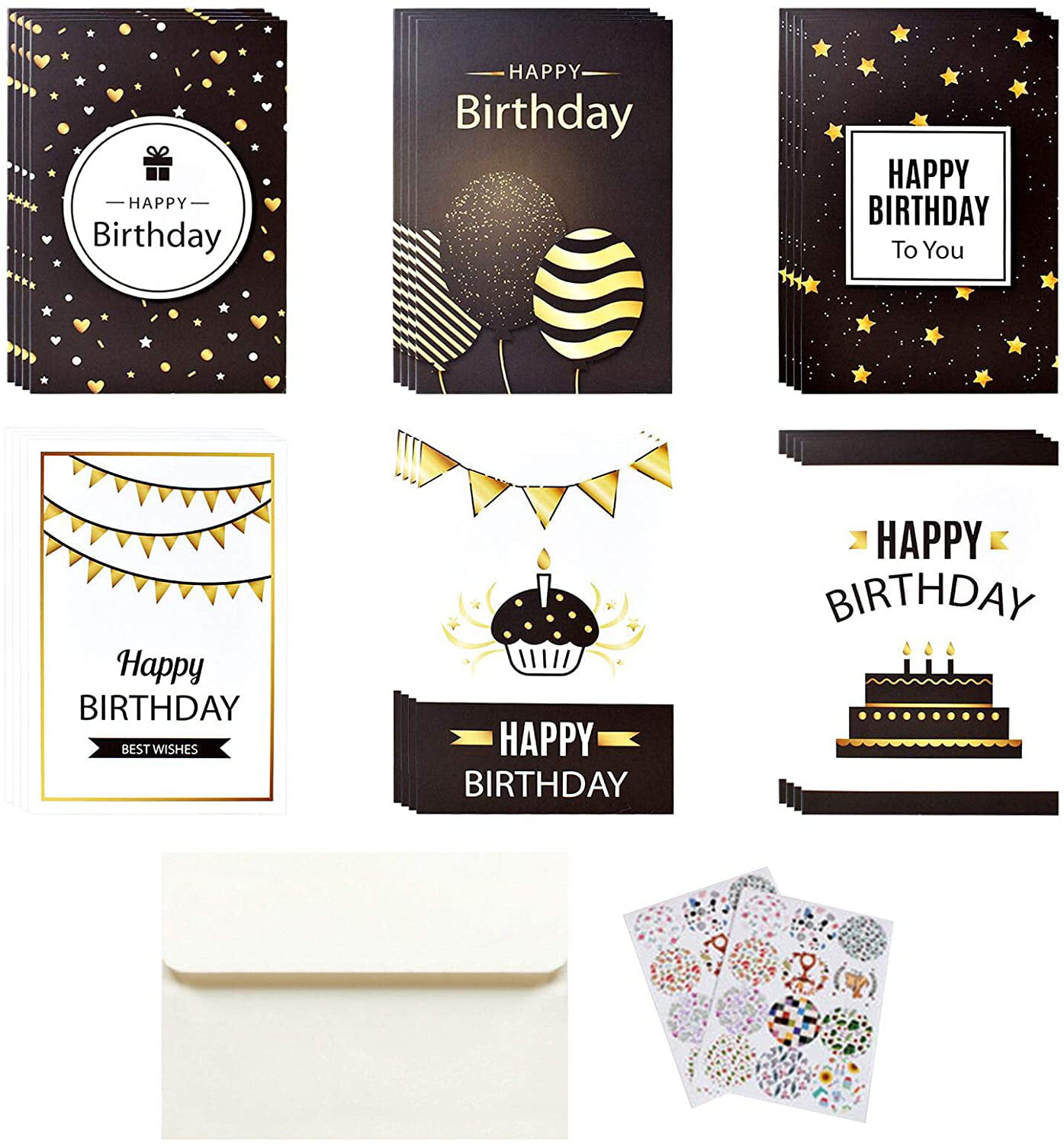 2 x Party Invitations Multipack Cards with Envelopes 