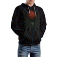 thumbnail image 3 of LAOLIUSN Novelty Long Sleeve Hoodie Funny Spider Graphic Sweatshirts S-4XL, 3 of 7