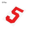 thumbnail image 3 of Uxcell Iron on Numbers 5 Heat Transfer 8" Red Single Number 5 Pack, 3 of 6