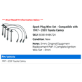 thumbnail image 2 of Spark Plug Wire Set - Compatible with 1997 - 2001 Toyota Camry 1998 1999 2000, 2 of 2