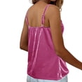 thumbnail image 5 of SEMPAI Cowl Neck Tank Tops for Women Sleeveless Velvet Draped Summer Shirts Casual Ruched Velour Lightweight Camisole Work Blouse, 5 of 5