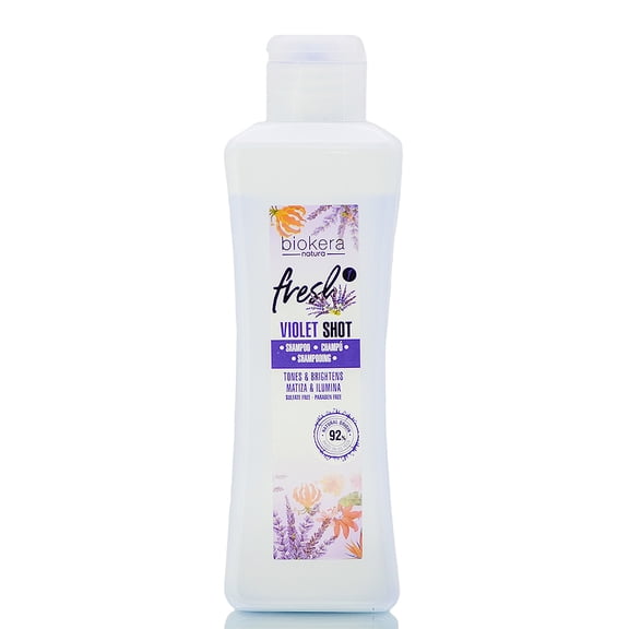 Salerm Biokera Natura Fresh Violet Shot Shampoo - 10.8 oz