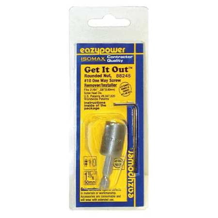 Eazypower Get It Out Rounded Nut One Way Screw, 339in, 2in, #10, (Best Way To Get A Broken Screw Out)