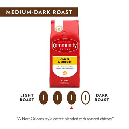 Community Coffee Coffee and Chicory Medium-Dark Roast Ground 23 oz Firm Pack