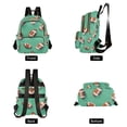 thumbnail image 4 of FORMRS Mini Backpack Purse for Women Travel Daypack Casual Shoulder Bag, Green American Footballs, 4 of 7