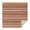 Brown Geometric Striped, variant on Brown Geometric Striped Pattern Square Tablecloth,Waterproof Square Table Cover,Wipeable Spillproof Washable Table Cover for Home Kitchen Party Decor 42"X42"(107x107cm)