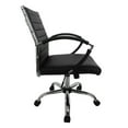 thumbnail image 4 of Furniture of America Damse Faux Leather Small Adjustable Office Chair in Black, 4 of 9
