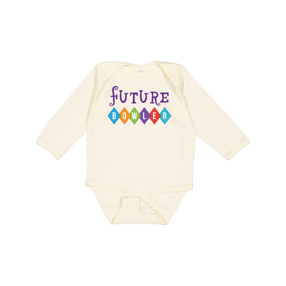 Inktastic Bowling Future Bowler Boys or Girls Long Sleeve Baby Bodysuit