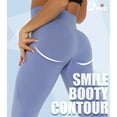 thumbnail image 2 of QRIC Women High Waist Seamless Leggings Smile Contour Butt Lift Anti Cellulite Leggings for Workout, 2 of 6