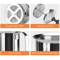 thumbnail image 3 of Stainless Steel Hand Milk Frother, Manual Operated Milk Foam Maker, Cappuccino And Latte Coffee Frother, 3 of 5