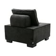 thumbnail image 6 of Sesslife Living Room Chair, Black Single Sofa Chair with Sturdy Backrest and Removable Pillows Chair, Comfortable Lazy Chair for Bedroom, Living Room, 6 of 10