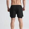 thumbnail image 4 of LYMAYTER Men's Layered Workout Shorts 2-in-1 Quick Dry Training Athletic Breathable Shorts for S-3XL, 4 of 9