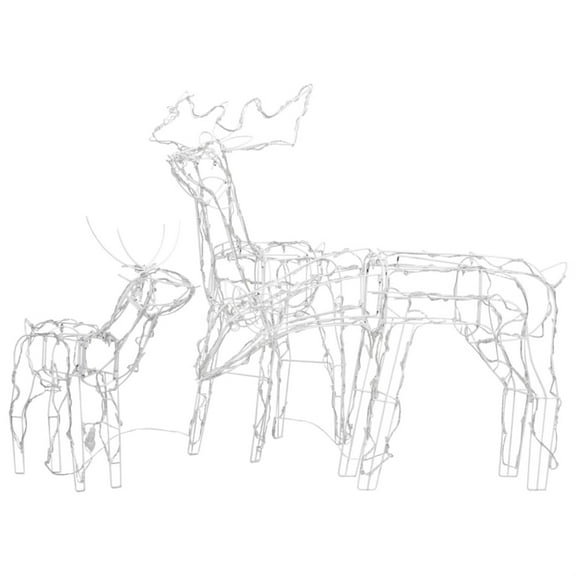 Casafoyer 3 Piece Christmas Light Display Reindeers 229 LEDs