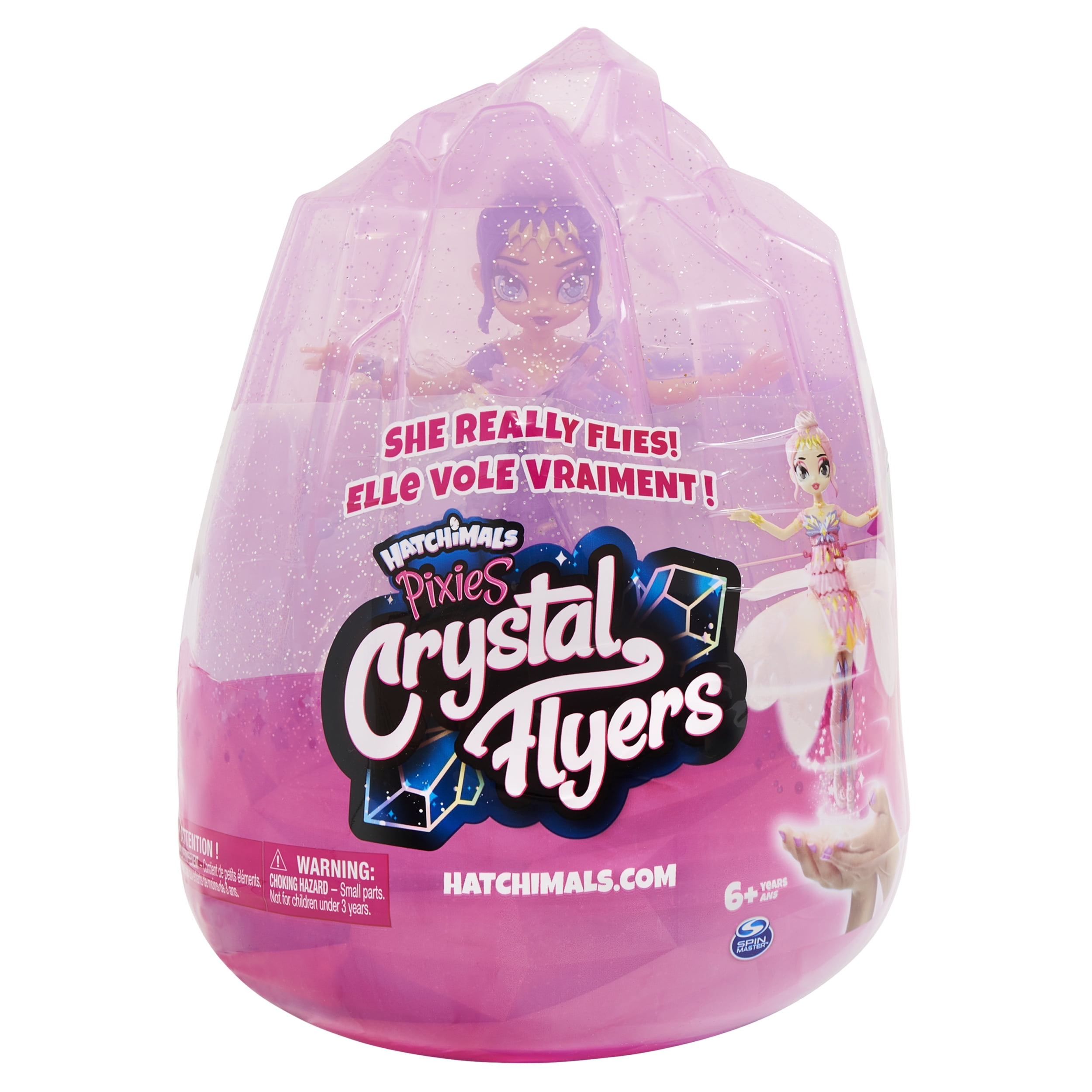 for sale online 6059446 Crystal Flyers Pink Magical Flying Pixie Toy Spin Master Hatchimals Pixies