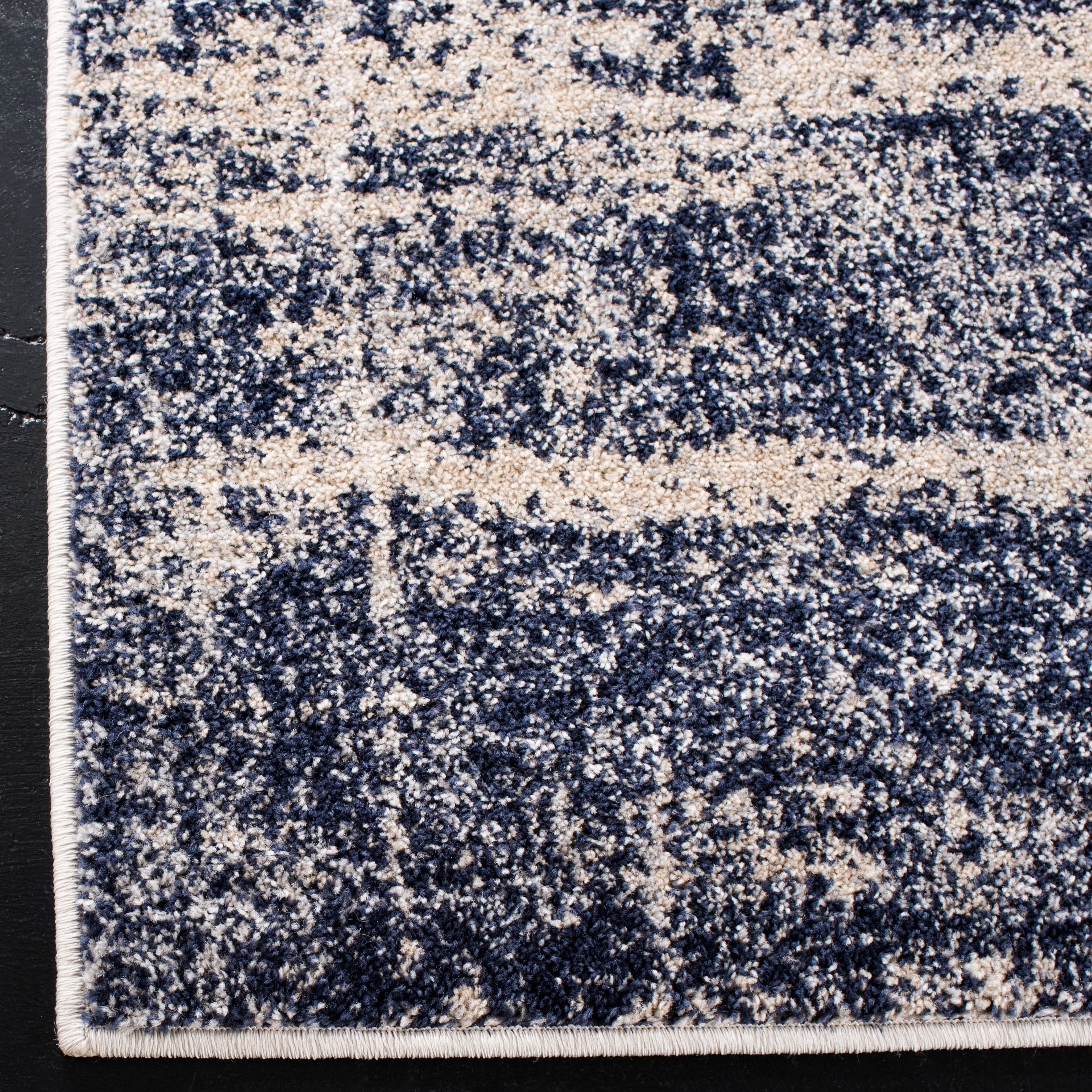 Safavieh Adirondack Boniface Distressed Runner Rug, Gold/Navy, 2'1" x 8'