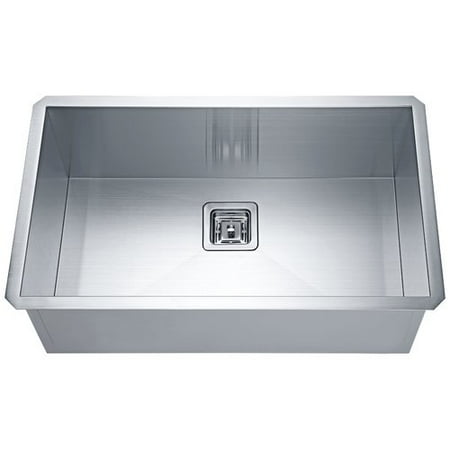 - Anzzi K-AZ3219-1AS Vanguard Undermount Stainless Steel 32 in. 0-Hole Single Bowl Kitchen Sink in Brushed Satin