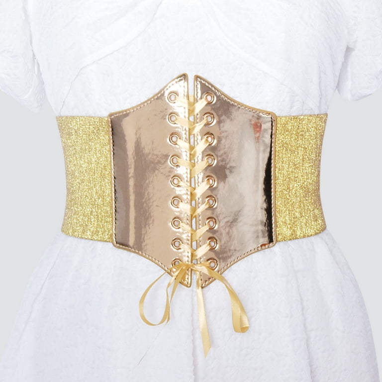 Ashirexll Elastic Costume Waist Belt Lace-up Tied Waspie  display picture 1