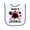 White and Royal, variant on Inktastic Valentine's Day Mimi's Lovebug Baby Terry Cloth Bib