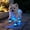 Light Blue 2, variant on LED Light Up Dog Shoes, 4 Pack Breathable Mesh Pet Booties, Paw Protector Footwear, Outdoor Walking Accessories, for Dogs, Night Walks, Hiking, Running, and Daily Activities