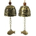 thumbnail image 3 of Dragon Fish Feng Shui Bell Blessing Good Luck Fortune Hanging Wind Chime, 3 of 5