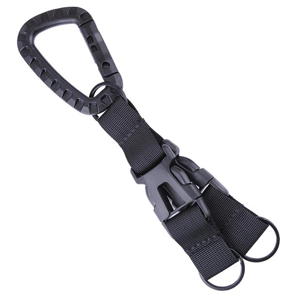Tmvgtek Mosquetón Al Aire Libre Mochila Táctica De Nylon Hebilla De Cinturón Gancho De Cincha (Negro) Tmvgtek Para estrenar