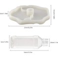 thumbnail image 3 of Terrarium Bowl For Reptiles, Plastic Shallow Feeder With 2 In 1 Function And Stable Base Design, High Quality Abs Plastic, Easy To Clean, Natural Design For Bearded Dragons,, 3 of 5
