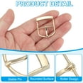 thumbnail image 3 of Uxcell Single Prong Belt Buckle Metal Roller Buckle Oval Center Bar Buckles for Belt Purse Making Leather Hardware Silver/Light Gold 1", 3 of 7