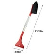thumbnail image 6 of Ice Scraper and Extendable Snow Brush Emergency Snow Shovel Snow Broom with Foam Grip 180° Pivoting Brush Head Snow Scraper for Cars, Trucks, SUVs, Vehicle, 6 of 6