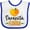 White and Royal, variant on Inktastic Sarasota Florida Orange in Heart Boys or Girls Baby Bib