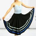 thumbnail image 5 of Filles Jupe de Danse Jupe Longue Ballet Wrap Jupe Rayures Maxi Jupe Robe de Danse pour Ballet Danse, 5 of 5