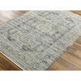 thumbnail image 5 of Hauteloom Perga Farmhouse Medallion Hallway, Kitchen Machine Washable Patio Outdoor Runner Rug - Oriental, Transitional, Distressed - Blue, Gray - 2'7" x 7'3", 5 of 9