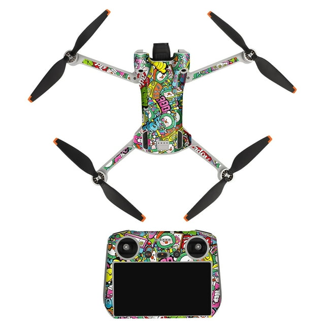 asddcavvf Suitable for MINI 3 PRO Sticker Body Standard Remote Control Version Protective Film Accessories Plane Hs175 5k with Camera for Adults