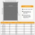 thumbnail image 6 of HOMEDEMO 4'W x 8' H Outdoor Roller Shades Patio, Sun Roller Shade for Porch Balcony Grey, 6 of 7