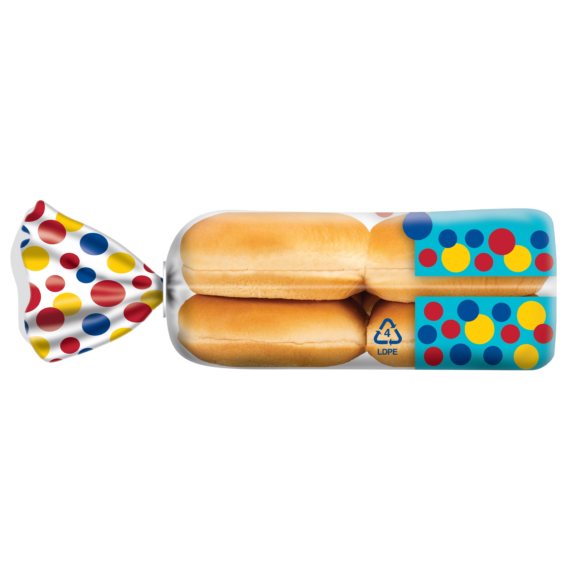 Wonder Bread Hawaiian Buns, White Bread Hamburger Buns, 15 oz, 8 Count