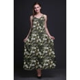 thumbnail image 2 of Bimba Rayon Bird Womenâ€™s Adjustable Spaghetti Strap Long Maxi Print Dress Bohemian-XSmall, 2 of 5