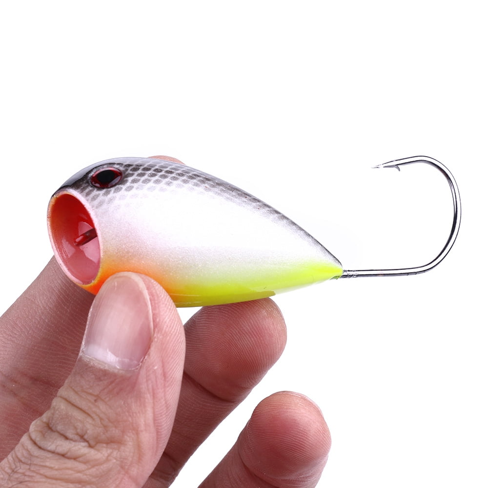 HENGJIA 8pcs Bucktail Jigs Saltwater Fishing Jigs Head Surf Fishing Lures Bait Top Water Popper Fishing Jigs Hooks for Bass Striper