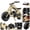 Yellow, variant on FRP 50cc Gas Dirt Bike - Red Mini Motorcycles for Young Riders, Gas Powered Mini Bike with Safety Kill Switch, Tubeless Tires, Easy Pull Start, and EPA Approved (Red)