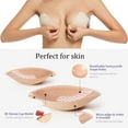 thumbnail image 6 of VISALY Adhesive Silicone Bra: Reusable Lift Design, Strapless & Backless Wear Solution, Comfort Grip, A,S, 6 of 10