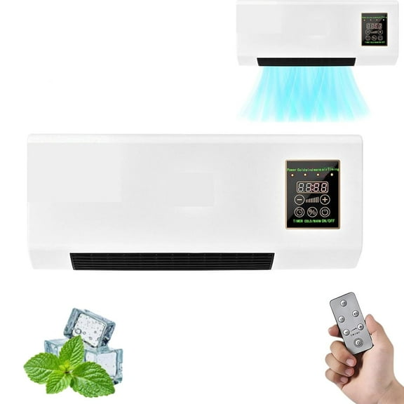 ITUCNT 8,000 btu Through-the-Wall Air Conditioners with Heater, Supplemental Cooling up to 350 sq ft, 10s Instants Cooling, White