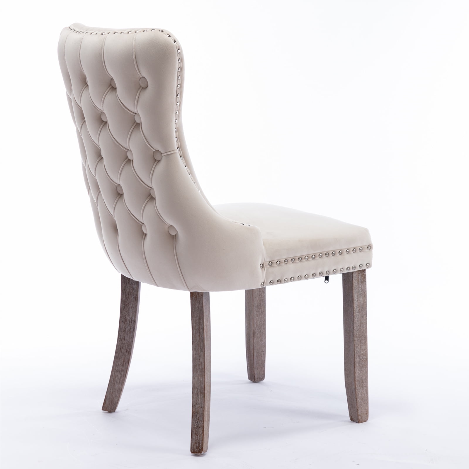 Resenkos Set of 2 Modern Dining Chairs Upholstered Accent Chair, Mid Century Armless Leisure Chair with Wood Legs, Gray Resenkos Set of 2 Modern Dining Chairs Upholstered Accent Chair, Mid Century Armless Leisure Chair with Wood Legs, Gray