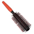 thumbnail image 3 of Lubelski Plastic Handle Curly Hair Styling Round Bristles Brush Comb Rolling Style Comb, 3 of 6