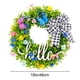 thumbnail image 3 of Fiudx Corona de Hojas Coloridas, Decoración de Primavera y Verano, Guirnalda de Ranúnculos Vibrantes, Atractiva para La Puerta de Entrada, Regalo de Inauguración de La Casa, Colgante para Puerta de E, 3 of 6