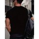 thumbnail image 2 of It Is What It Is Print Men's Crew Neck Short Sleeve T-shirt, Comfy Versatile Top, Leisurewear, 2 of 6
